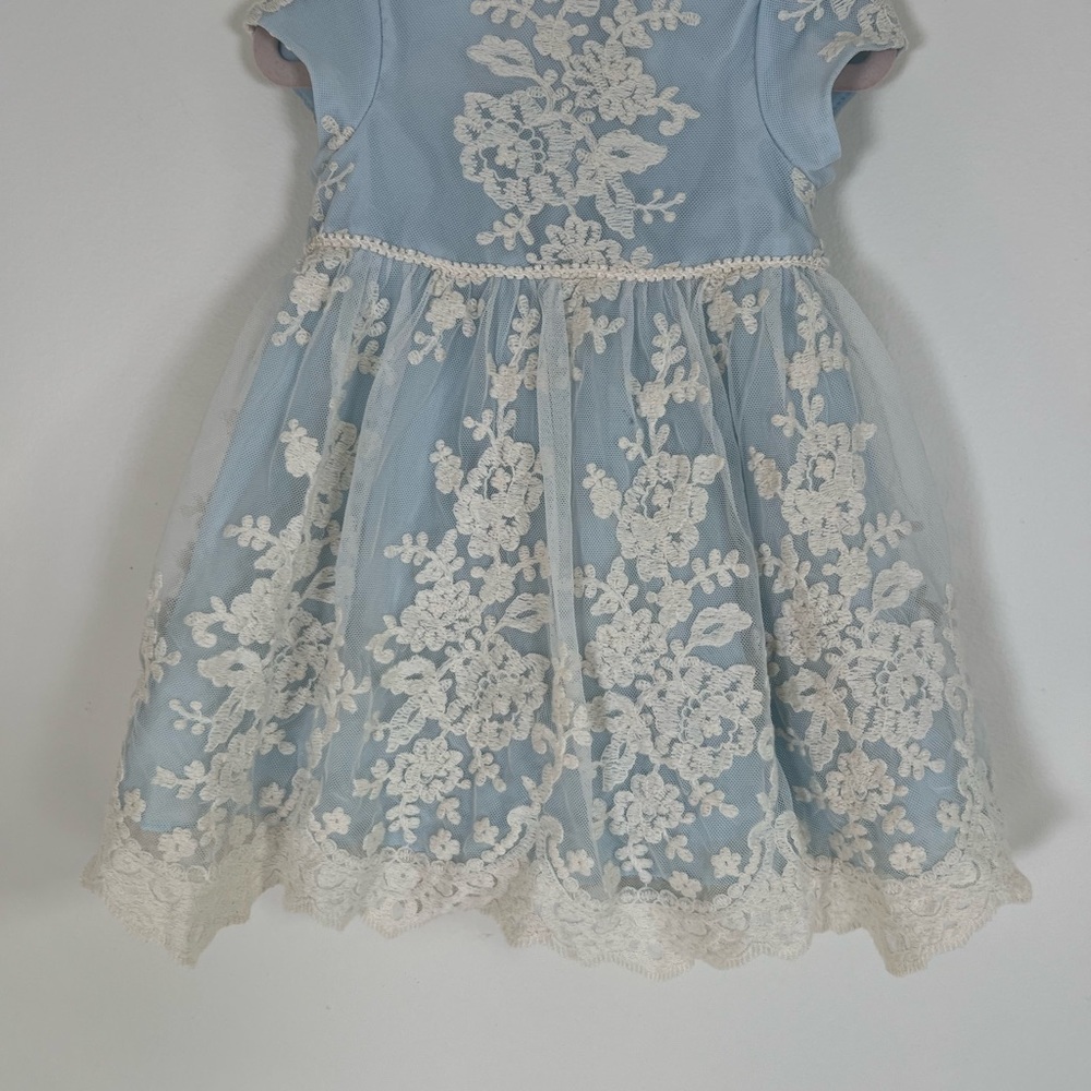 Pippa & Julie Blue Flutter Sleeve Sundress for Weddings
